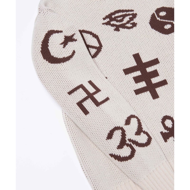 Black Weirdos / Icon Sweater ( White ) | Grand 