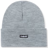 Only NY / Block Logo Beanie ( Heather Grey )