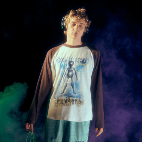 Black Weirdos / Raglan L/S Tee (Ryota Daimon)  PURPLE