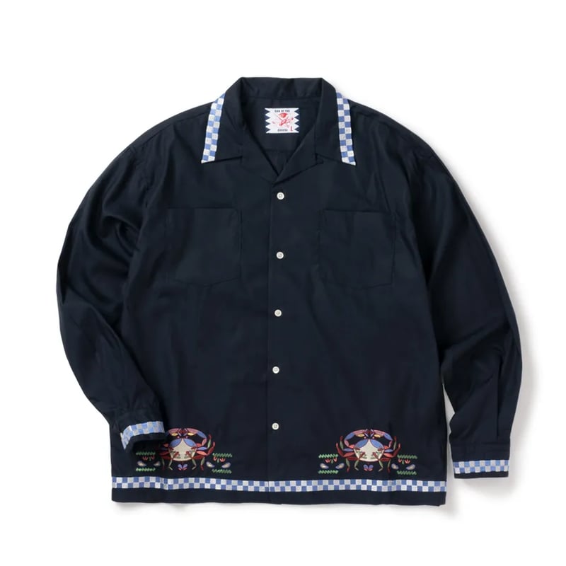 SON OF THE CHEESE SIDE WALK SHIRT ネイビー 4 SON OF THE CHEESE / SIDE WALK SHIRT ( NAVY ) |