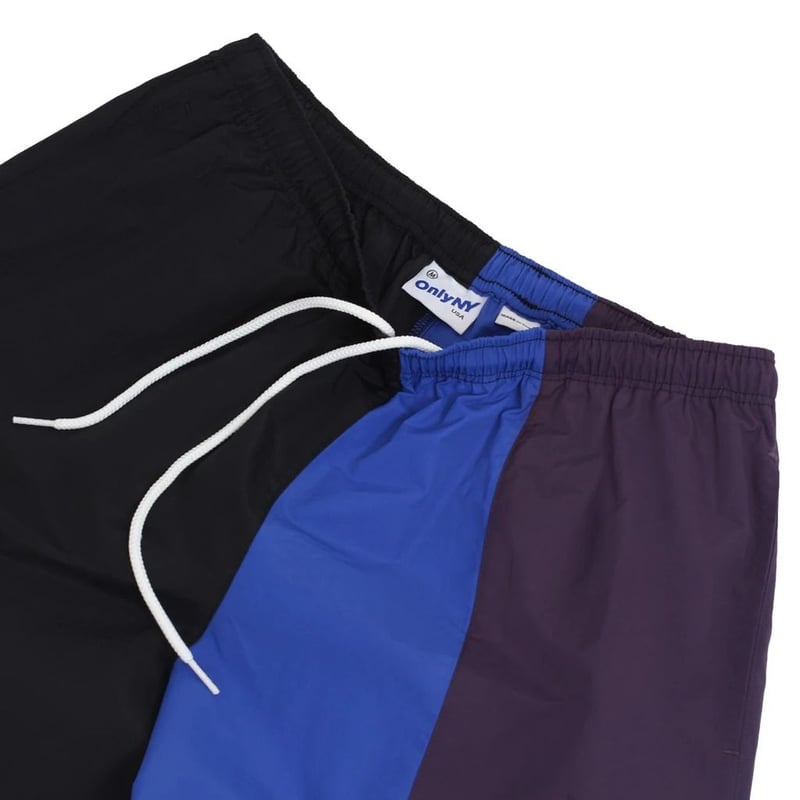 Only NY / Color Block Track Shorts (Black / Mul...