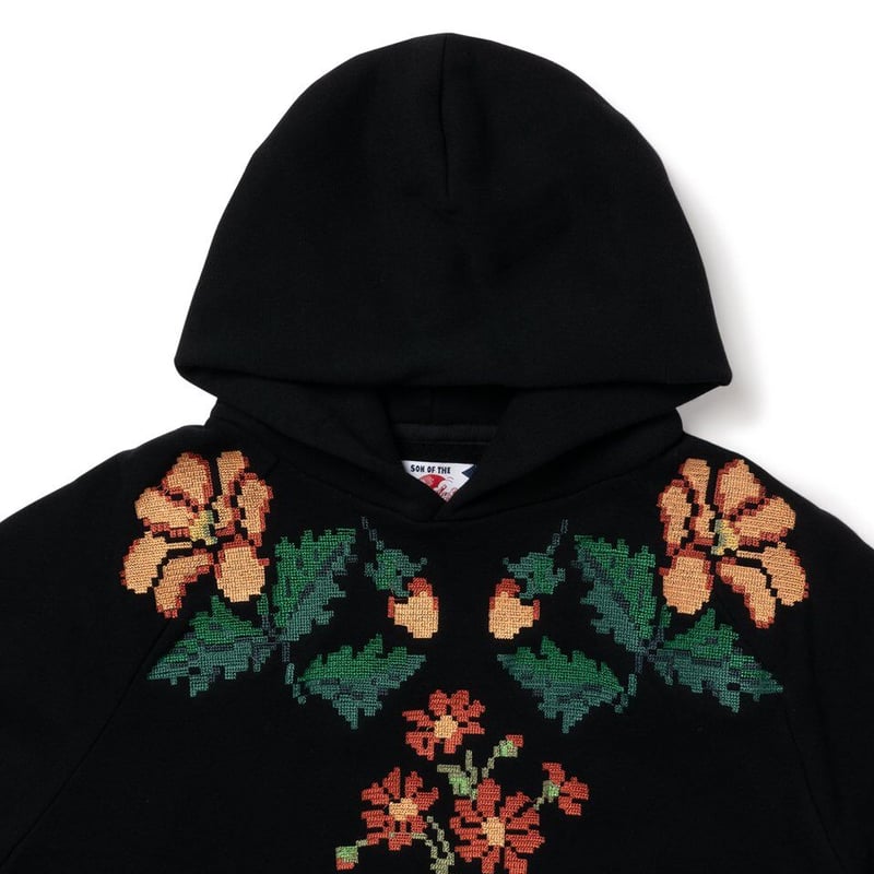hoodie flower black