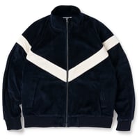 SON OF THE CHEESE / Border Rib Knit Shirt ( BLU