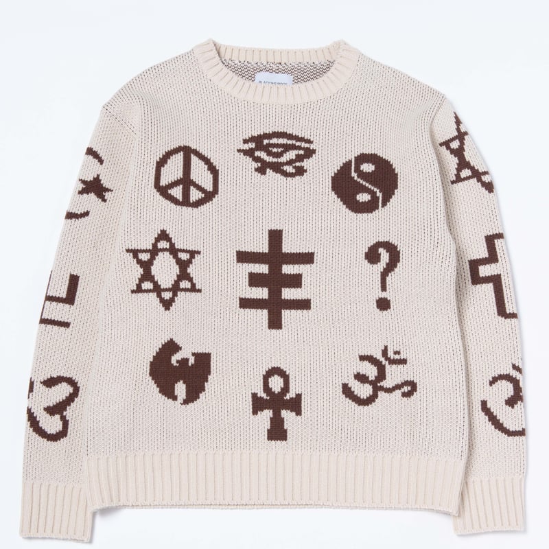Black Weirdos / Icon Sweater ( White ) | Grand 