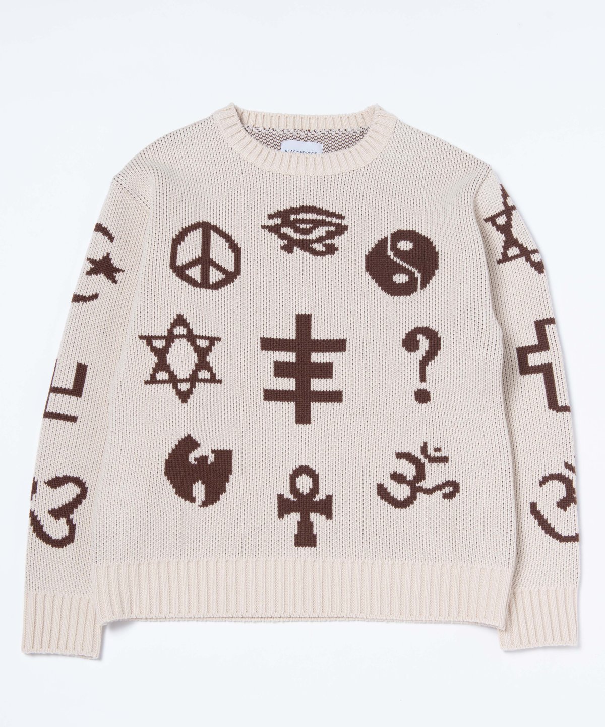 Black Weirdos / Icon Sweater ( White ) | Grand Black Weirdos / Icon Sweater ( White ) | Grand