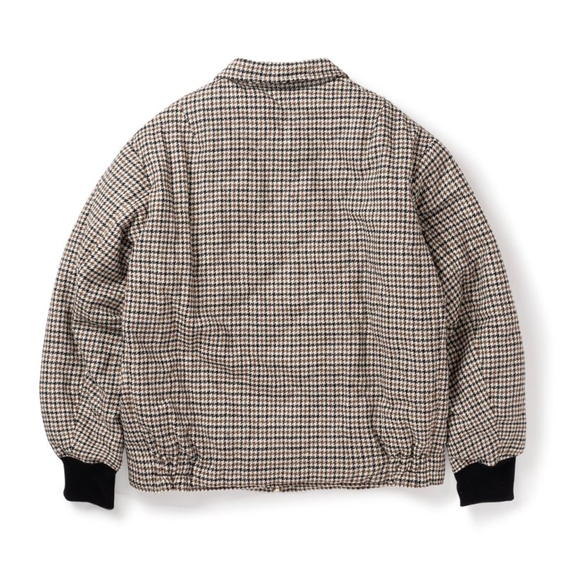 SON OF THE CHEESE / Check wool down Jkt ( BROWN