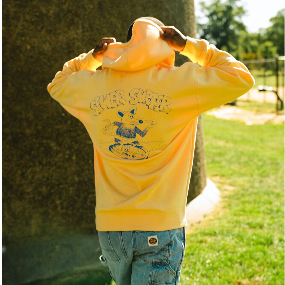 Only NY / Sewer Surfer Hoodie ( Maize )