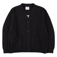 SON OF THE CHEESE / "I am Allergic to People"Knit Cardigan ( BLACK )