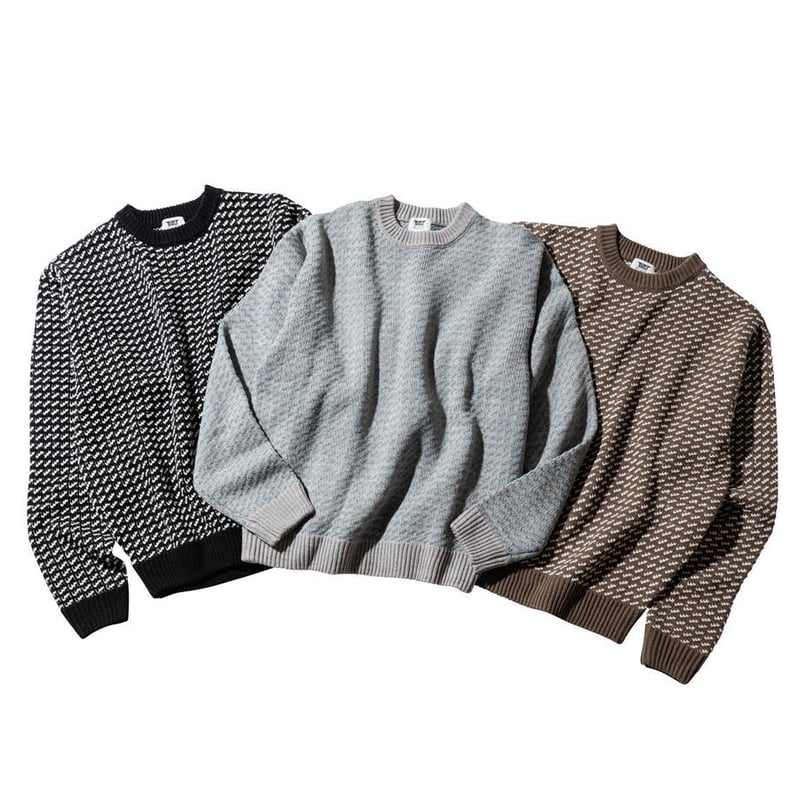 坩堝 RUTSUBO × Mark Gonzales バーズアイ ニット M