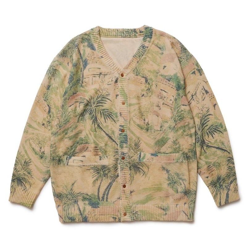 SON OF THE CHEESE / Wallpaper Cardigan ( BEIGE
