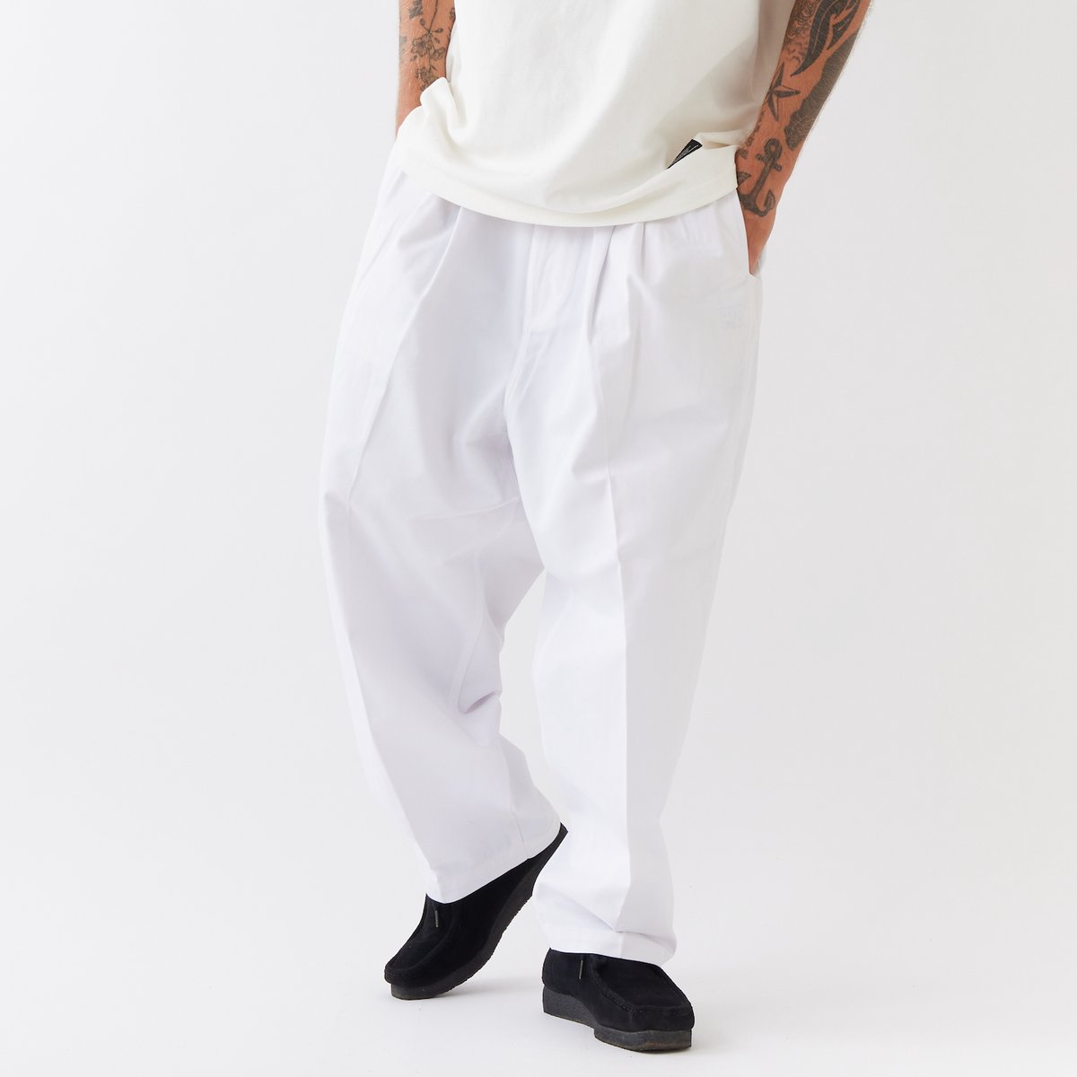 F.A.T. ホワイト ワイドパンツ 新品未使用タグ付き　RED KAP F.A.T. / BIGKAP ( WHITE ) | Grand Central Onlin