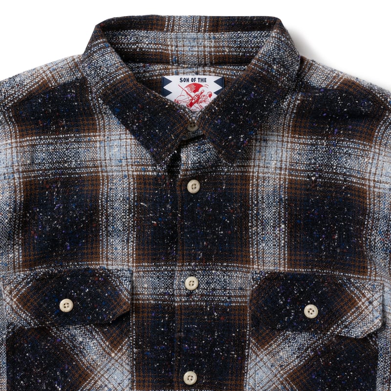 トップス SON OF THE CHEESE NEP TWEED SHIRT SON OF THE CHEESE / NEP TWEED SHIRT ( BEIGE ) |