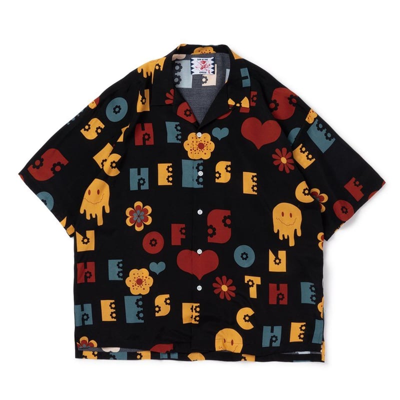 SON OF THE CHEESE / Flower Shirt ( BLACK ) | Gr...
