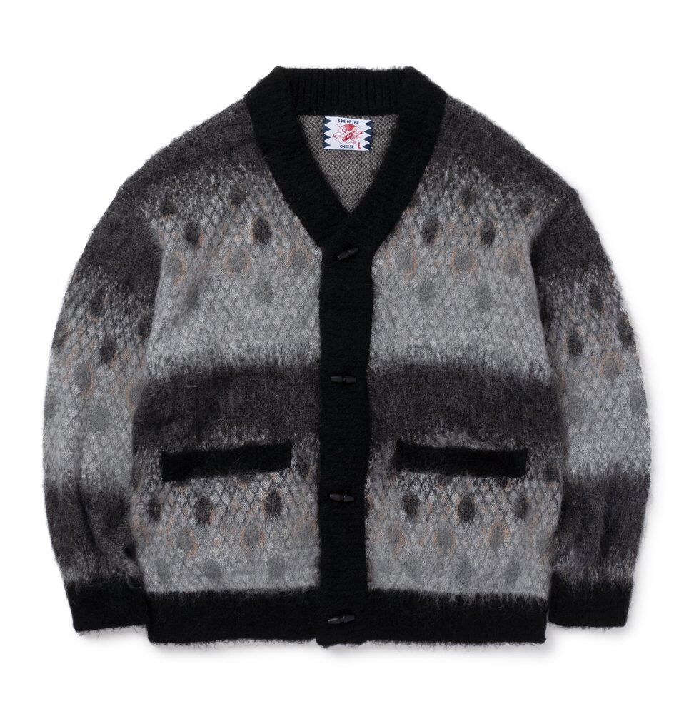 SON OF THE CHEES　 BROWN TROUT CARDIGAN SON OF THE CHEESE / Brown Trout Cardigan ( GRAY