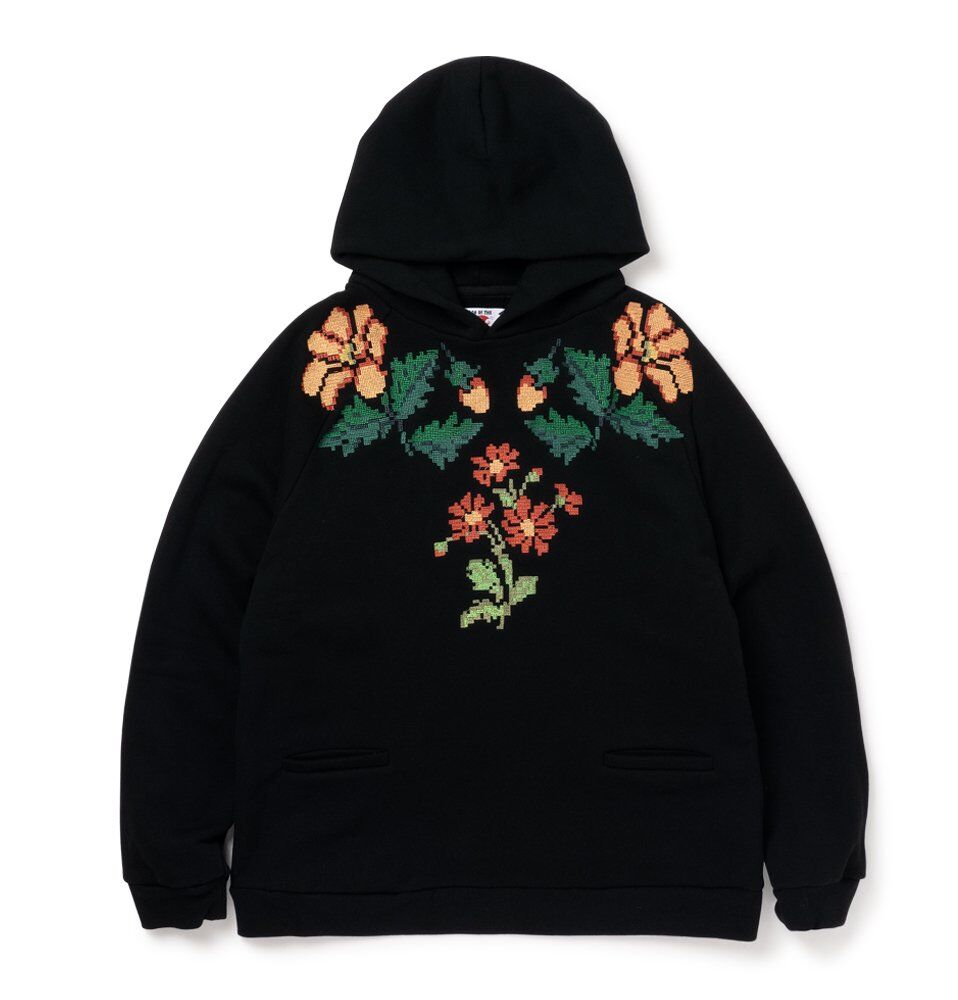 a*y様 SON OF THE CHEESE Cross Stitch Jkt SON OF THE CHEESE / Flower cross stitch Hoodie