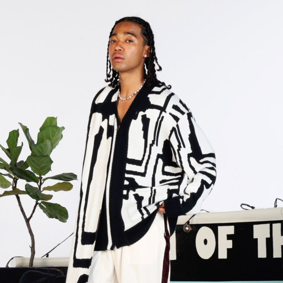 SON OF THE CHEESE / Dada Cardigan ( WHITE ) |