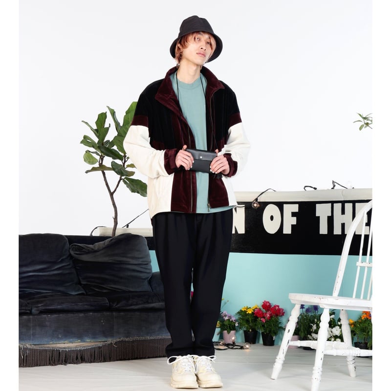 SON OF THE CHEESE / Corduroy Track JKT ( WHITE SON OF THE CHEESE / Corduroy Track JKT ( WHITE