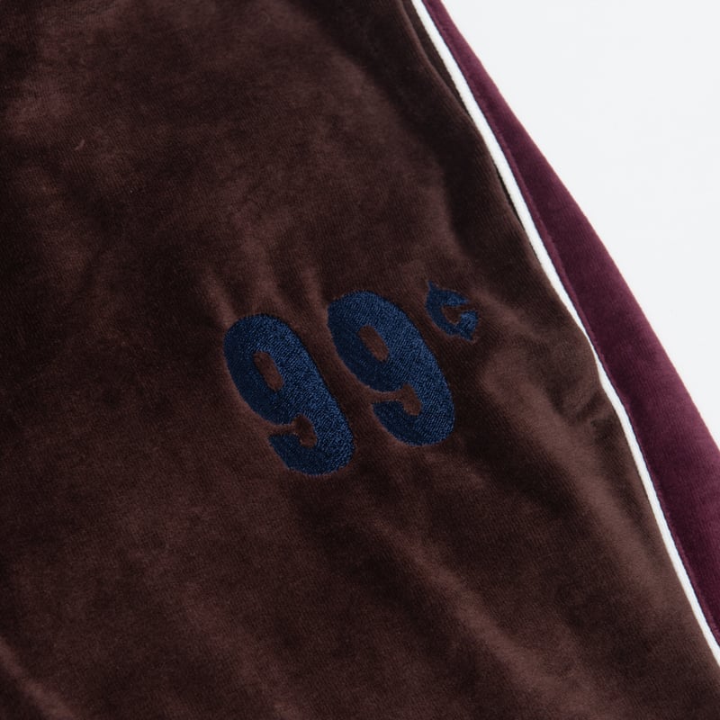 Black Weirdos / Velor Track Pants ( BURGUNDY ) 