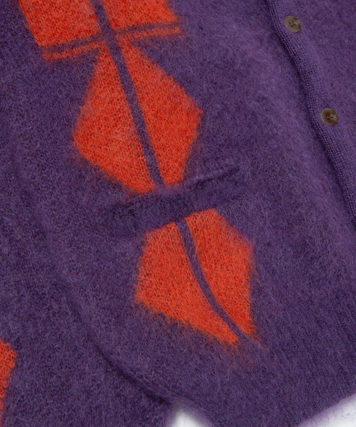 Black Weirdos / Tribal Mohair Cardigan ( Purple 