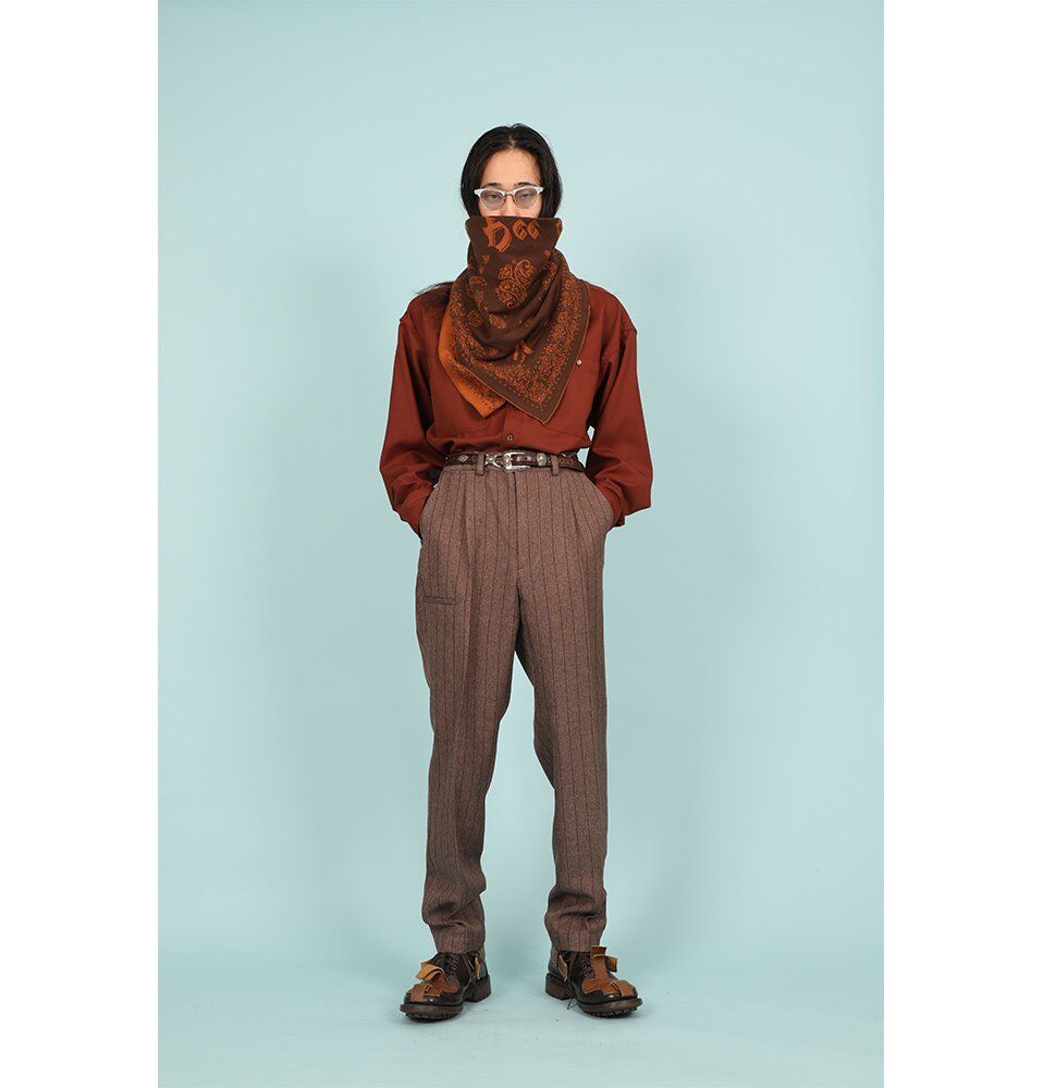 SON OF THE CHEESE / Knit scarf (BROWN) | Grand...