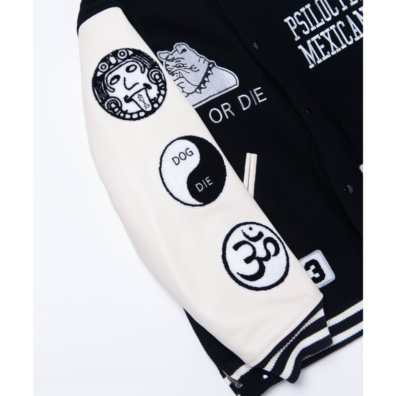 Black Weirdos / Varsity Jacket ( Black ) | Gra Black Weirdos / Varsity Jacket ( Black ) | Gra