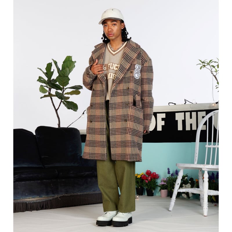 ジャケット・アウター SON OF THE CHEESE / Patch Check Coat SON OF THE CHEESE / Patch Check Coat