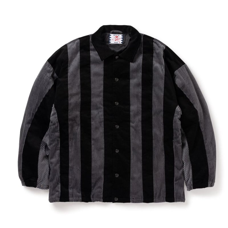 SON OF THE CHEESE / Striped corduroy Jkt ( BLAC...