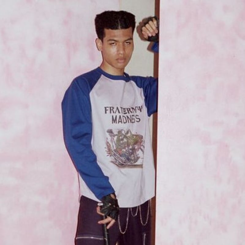 Black Weirdos / Monster Raglan L/S Tee ( Pink )