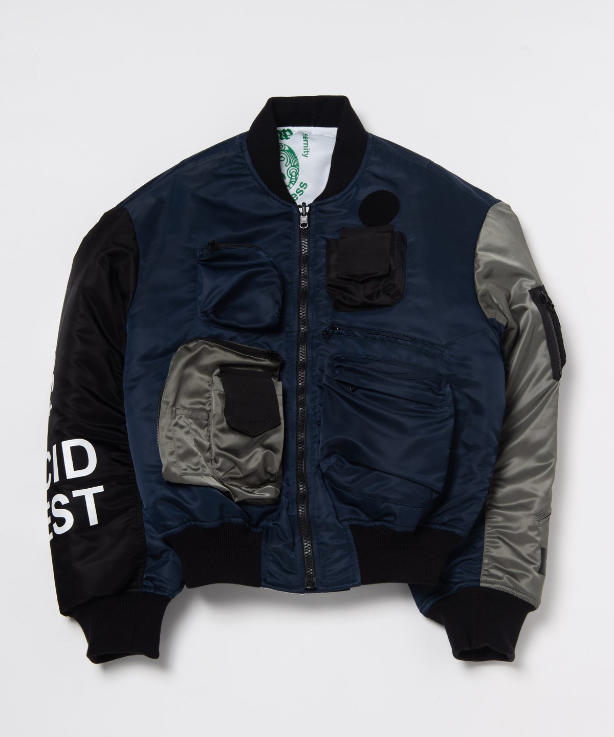 Black Weirdos / Crazy MA-1 Flight JKT ( D.NAVY