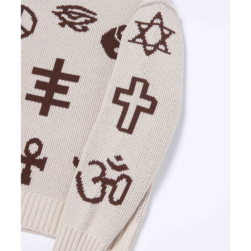 Black Weirdos / Icon Sweater ( White ) | Grand 