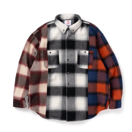 SON OF THE CHEESE / Crazy Check Shirt ( MULTI )