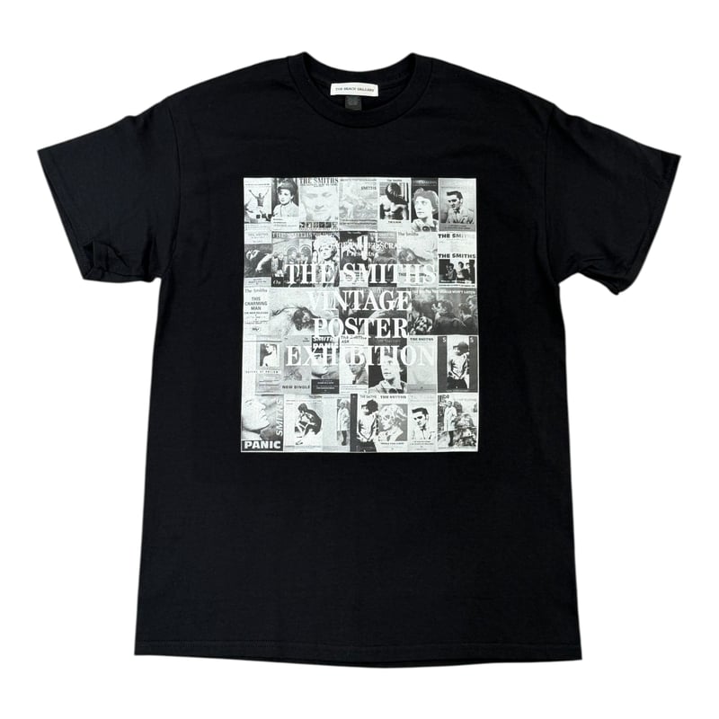 THE SMITHS VINTAGE POSTER EXHIBITION T-SHIRT(BL
