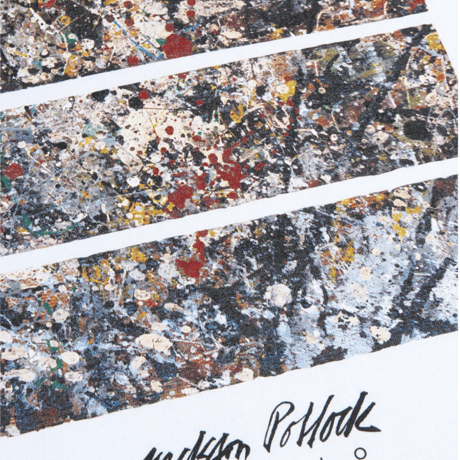 Jackson Pollock Studio TEE "Floor Boards 02" WHITE