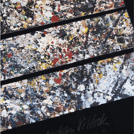 Jackson Pollock Studio TEE "Floor Boards 02" BLACK