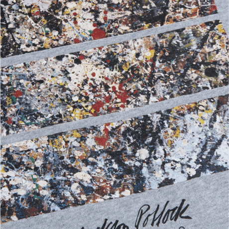 Jackson Pollock Studio CREWNECK SWEATSHIRT "Floor Boards 02" GRY