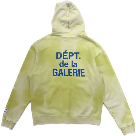 GALLERY DEPT. FRENCH ZIP HOODIE-LIME GREEN-