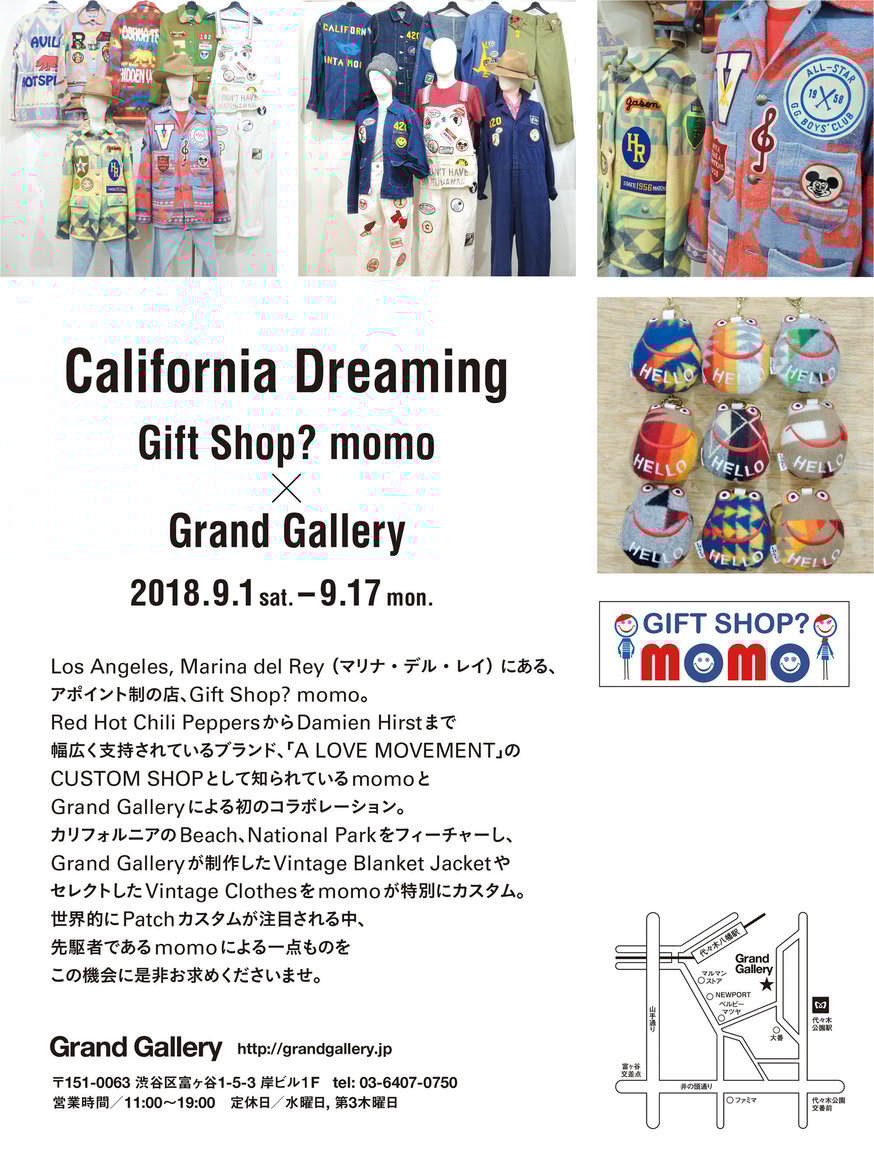 ジャケット・アウター MOMO(A LOVE MOVEMENT) Vintage Custom JKT California Dreaming Gift Shop? momo X Grand Ga