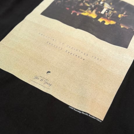 Memorial of Christmas 1987 Kenichi Hagiwara_Yin&Yang Poster TEE(Black)