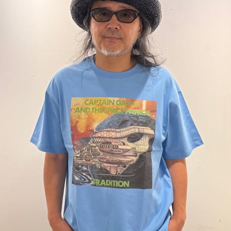 TRADITION 『CAPTAIN GANJA AND THE SPECIAL PATROL』T-SHIRT (SAX BLUE)