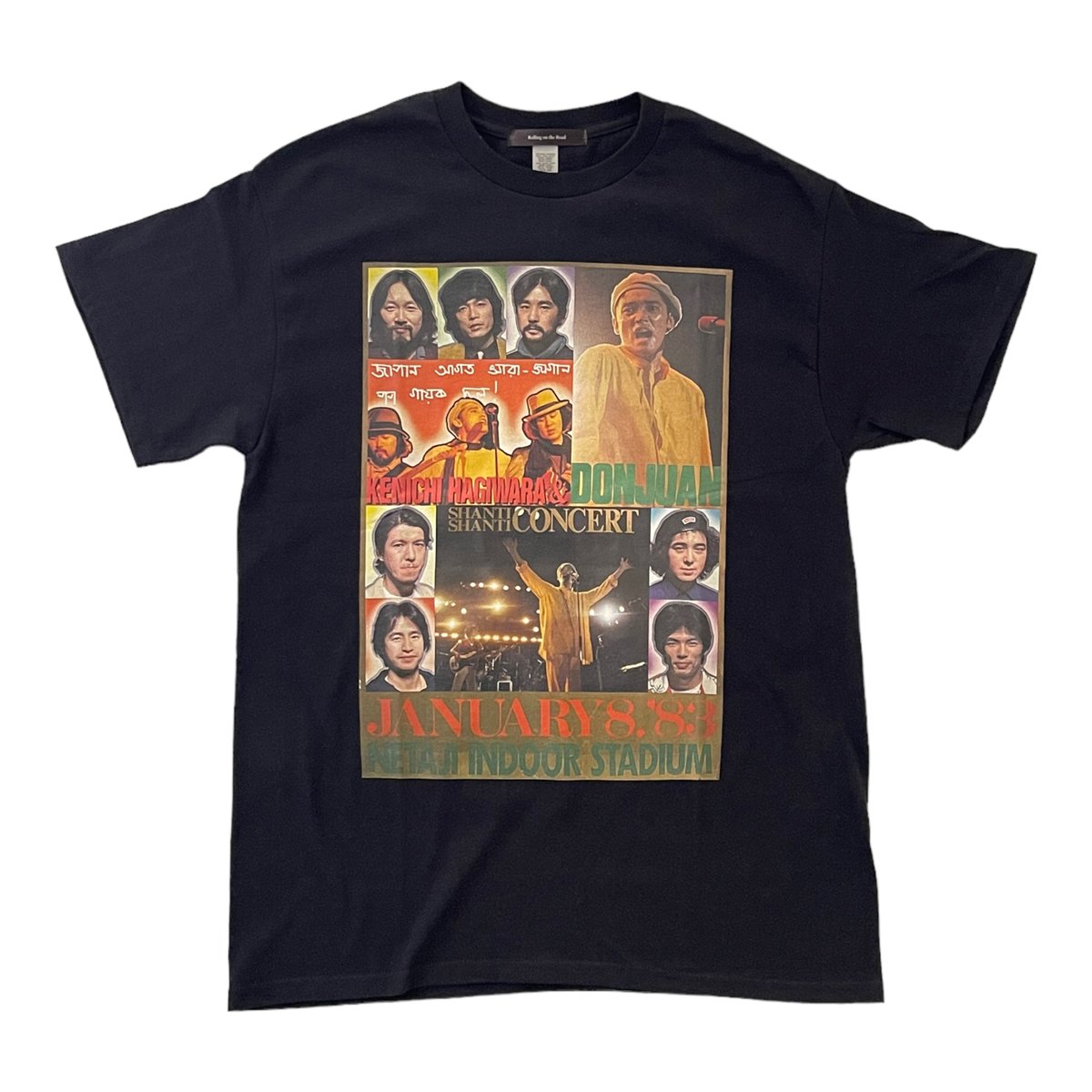 萩原健一&DON JUAN_SHANTI SHANTI CONCERT POSTER TEE( 萩原健一&DON JUAN_SHANTI SHANTI CONCERT POSTER TEE(