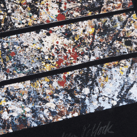 Jackson Pollock Studio CREWNECK SWEATSHIRT "Floor Boards 02" BLACK
