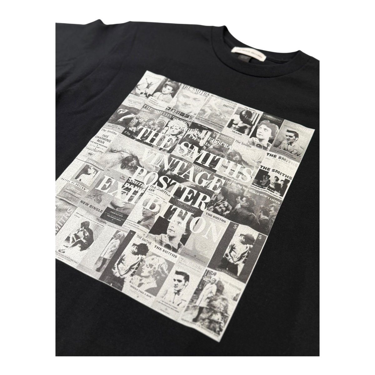 THE SMITHS VINTAGE POSTER EXHIBITION T-SHIRT(BL