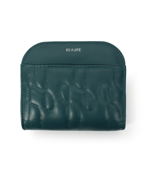 【B-25307】BEAURE Quilted Leather Bifold ウォレット