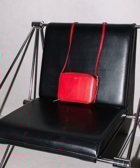 【B-24235】BEAURE シープレザー スクエアウォレットショルダー