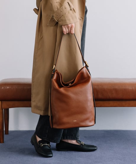 【B-25328】BEAURE Design Buckle Bucket ショルダー Bag