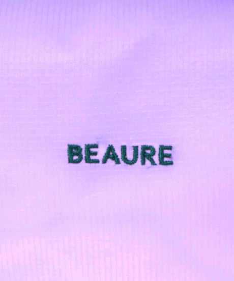 【B-26153】BEAURE ストラップ付き ナイロン バルーン ポーチ