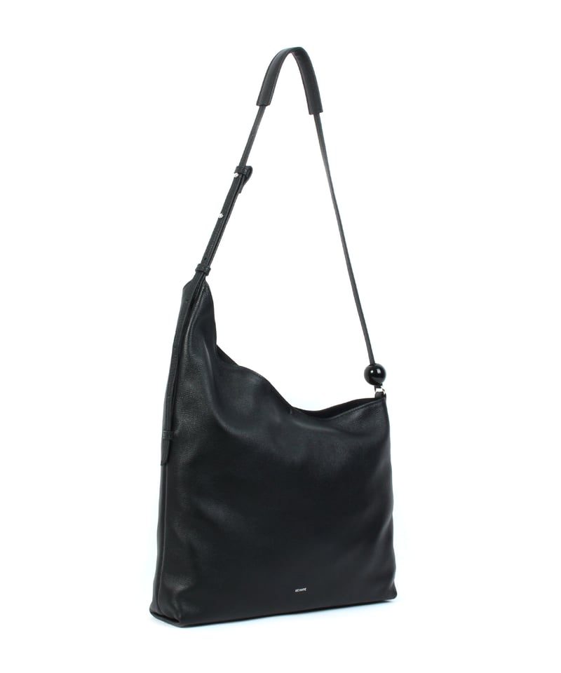 B-24084】BEAURE カウレザー 樹脂ボール付きアシンメトリーデザイン  