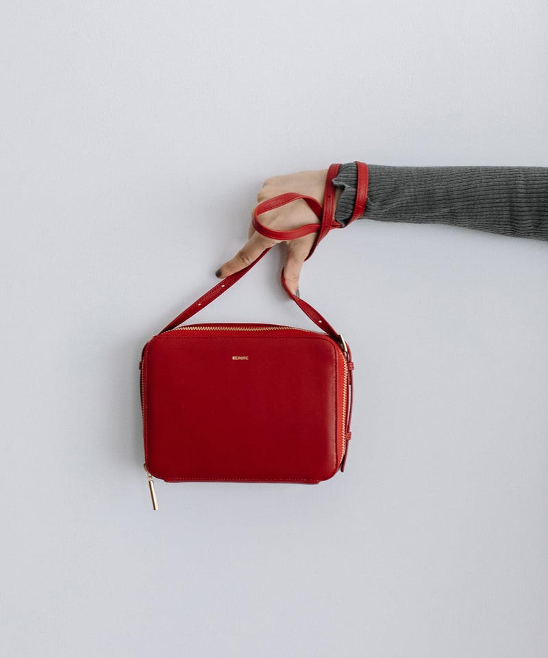 B-24235】BEAURE シープレザー スクエアウォレットショルダー | BEAURE  