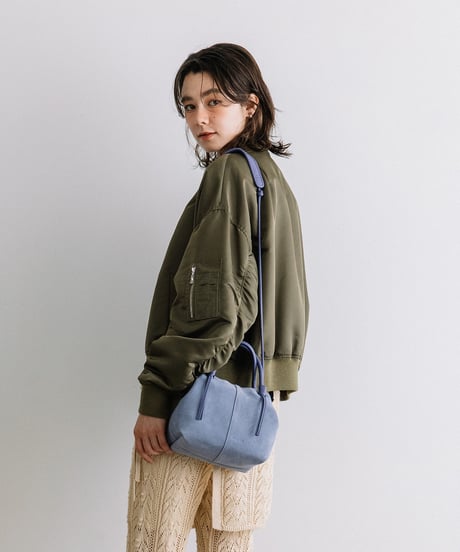 【B-25349】BEAURE Suede boat shape ショルダー Bag