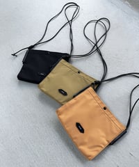 【B-23353】BEAURE  レザーコンビ ナイロンサコッシュ